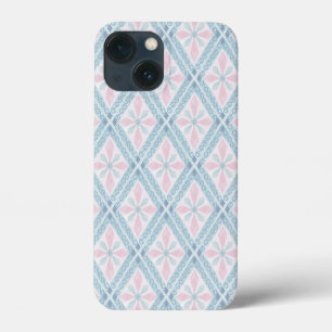 Blauw Diamant Geometrisch Patroon Case-Mate iPhone Case