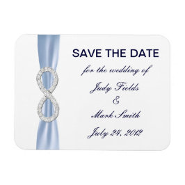 Blauw Diamant Oneindig Trouwdag Save The Date Magn Magneet