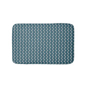Blauw diamanten patroon badmat (Voorkant)