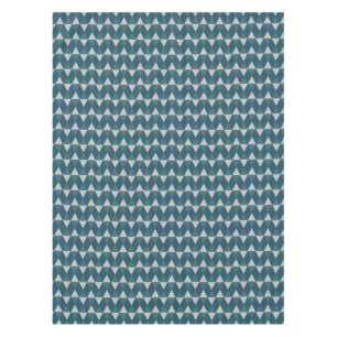 Blauw diamanten patroon tafelkleed