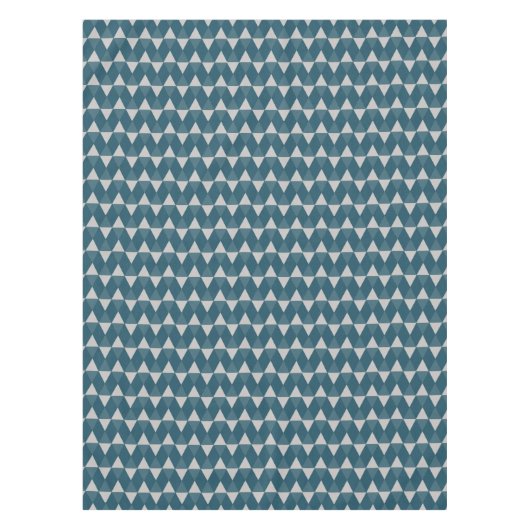Blauw diamanten patroon tafelkleed (Voorkant)