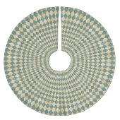  blauw diamantpatroon kerstboom rok (Voorkant)