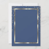 Blauw, Diamonds Gold Graduation Cap Afstuderen Kaart (Achterkant)