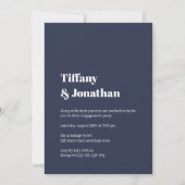 Blauw die hij vroeg: ja, partij kaart (Achterkant)