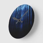 blauw diep bos ronde klok (Hoek)