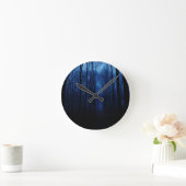 blauw diep bos ronde klok (Huis)