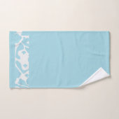 Blauw dierenhuidpatroon bad handdoek (Handdoek)