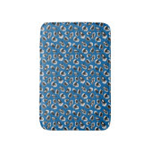 Blauw Dierenluipaardprint Badmat (Voorkant Verticaal)