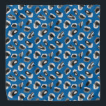 Blauw dierlijk afdrukken/Camo Pet Bandana<br><div class="desc">Dierlijke afdruk/Camo op blauwe achtergrond</div>
