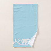 Blauw dierlijk huidpatroon bad handdoek (Handdoek)