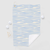 Blauw dierpatroon golfhanddoek (Insitu)