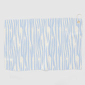 Blauw dierpatroon golfhanddoek (Horizontaal)