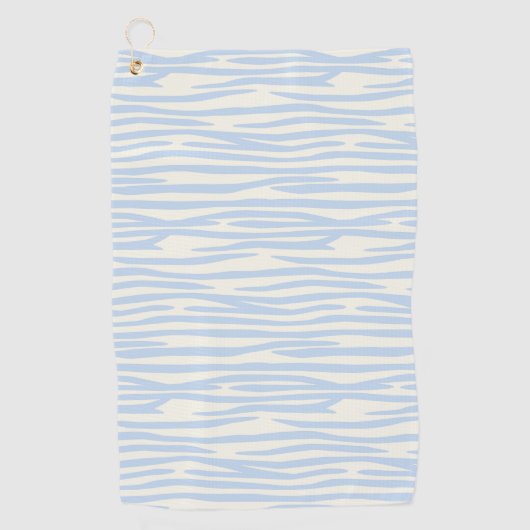 Blauw dierpatroon golfhanddoek (Voorkant)