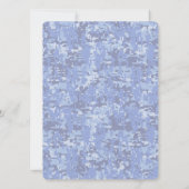 Blauw digitale camouflage BLIJF KALM EN Bewerk tek (Achterkant)