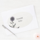 Blauw Distel Trouw Dank Je Sticker (Envelop)