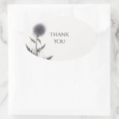 Blauw Distel Trouw Dank Je Sticker (Tas)