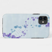 Blauw DNA Case-Mate iPhone Case (Achterkant (horizontaal))