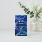 Blauw DNA Medische Wetenschap Modern Visitekaartje (Staand voorkant)