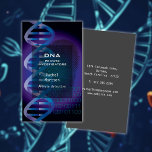 Blauw DNA vingerafdruk wetenschappelijk onderzoek Visitekaartje<br><div class="desc">Een modern professioneel visitekaartje met een wetenschappelijk thema met blauw DNA en vingerafdrukken. Ideaal voor iedereen die zich bezighoudt met medische,  criminaliteit,  gegevensonderzoek of een ander op onderzoek gebaseerd bedrijf.Ontworpen door Thissnotme©</div>