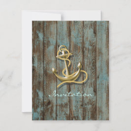 blauw dock hout strand anker nautisch huwelijk kaart