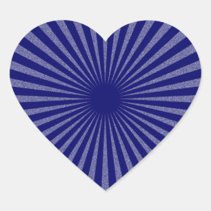 Blauw doel - hart sticker