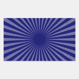 Blauw doel - rechthoekige sticker