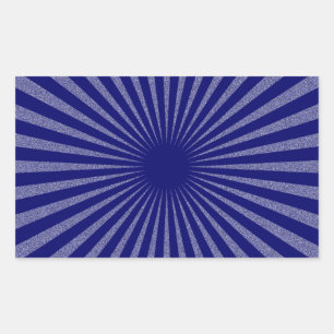 Blauw doel - rechthoekige sticker