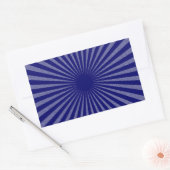Blauw doel - rechthoekige sticker (Envelop)
