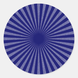 Blauw doel - ronde sticker