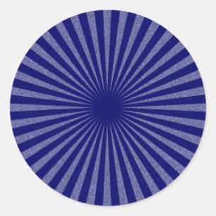 Blauw doel - ronde sticker