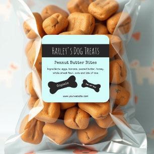 Blauw   Dog Treat Business Labels