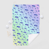 blauw,dolfijn, vis, natuur, water-, ontwerp, golfhanddoek (Insitu)