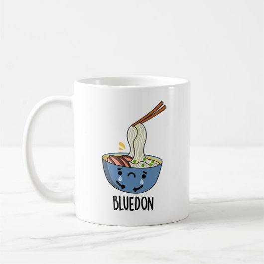 Blauw-don Grappige Udon Grappen Koffiemok (Links)