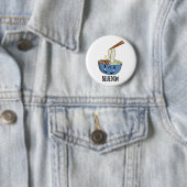 Blauw-don Grappige Udon Grappen Ronde Button 5,7 Cm (In situ)