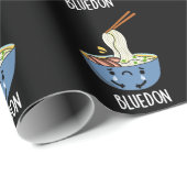 Blauw-don Grappige Udon Grappenmaker Donkere BG Cadeaupapier (Rol Hoek)