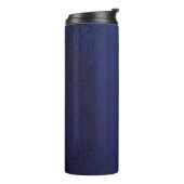 Blauw, donkerbehangselpapier, textuur thermosbeker (Gedraaid links)