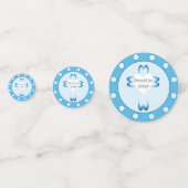 Blauw doopfeestconfetti voor jongens confetti (Voorkanten)