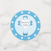 Blauw doopfeestconfetti voor jongens confetti (Kleine voorkant)