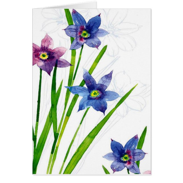 blauw door uw waterverf (Voorkant)