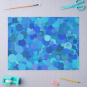 blauw dot confetti tissuepapier (Craft)