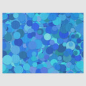 blauw dot confetti tissuepapier (Voorkant)