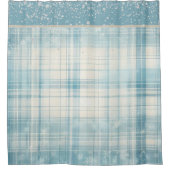 Blauw Douchegordijn (Voorkant)