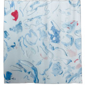 Blauw Douchegordijn (Voorkant)