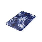 Blauw draaiend patroon  badmat (Gekanteld)