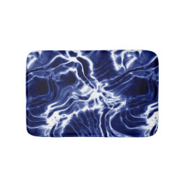 Blauw draaiend patroon  badmat