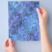Blauw Draaiende Marmeren Bulk Scrapbook Papier Pag Flyer (Hand)