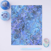 Blauw Draaiende Marmeren Bulk Scrapbook Papier Pag Flyer (Enkel)