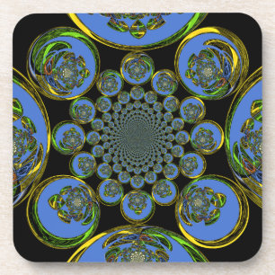 blauw drankjes onderzetter