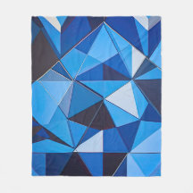 Blauw Driehoek Geometrisch Ontwerp