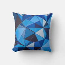 Blauw Driehoek Geometrisch Ontwerp
